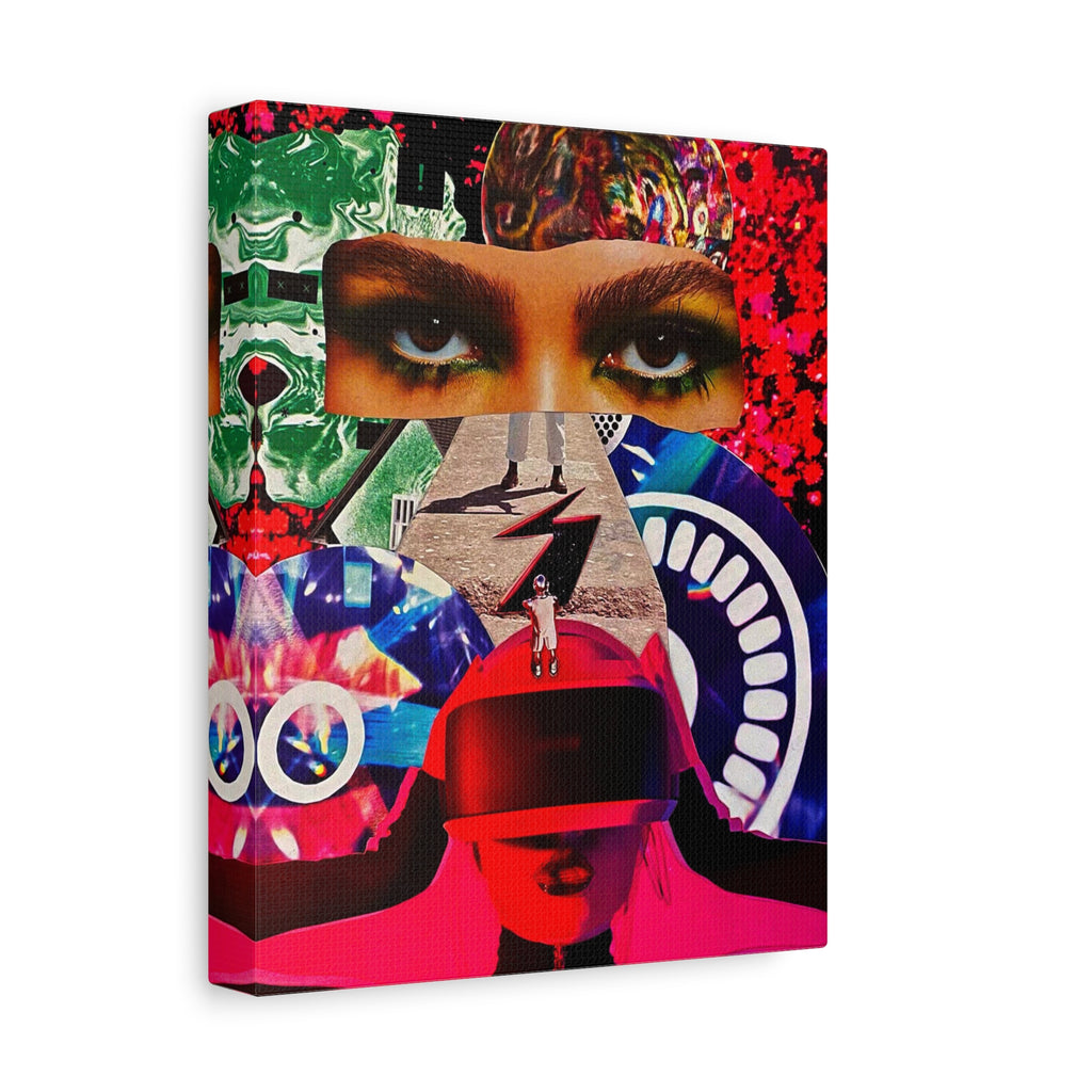 Surreal Pop Collage Matte Canvas