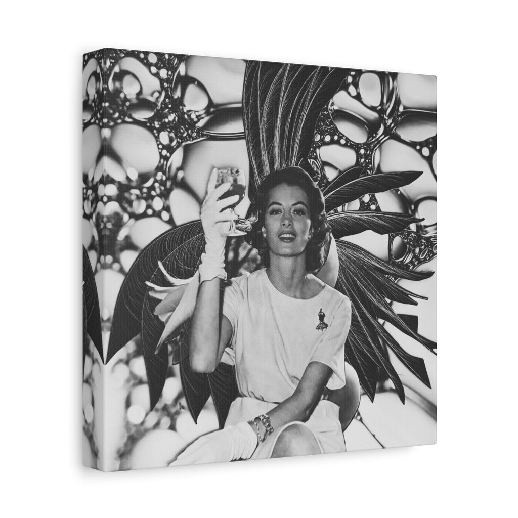 Vintage Glam Portrait Canvas