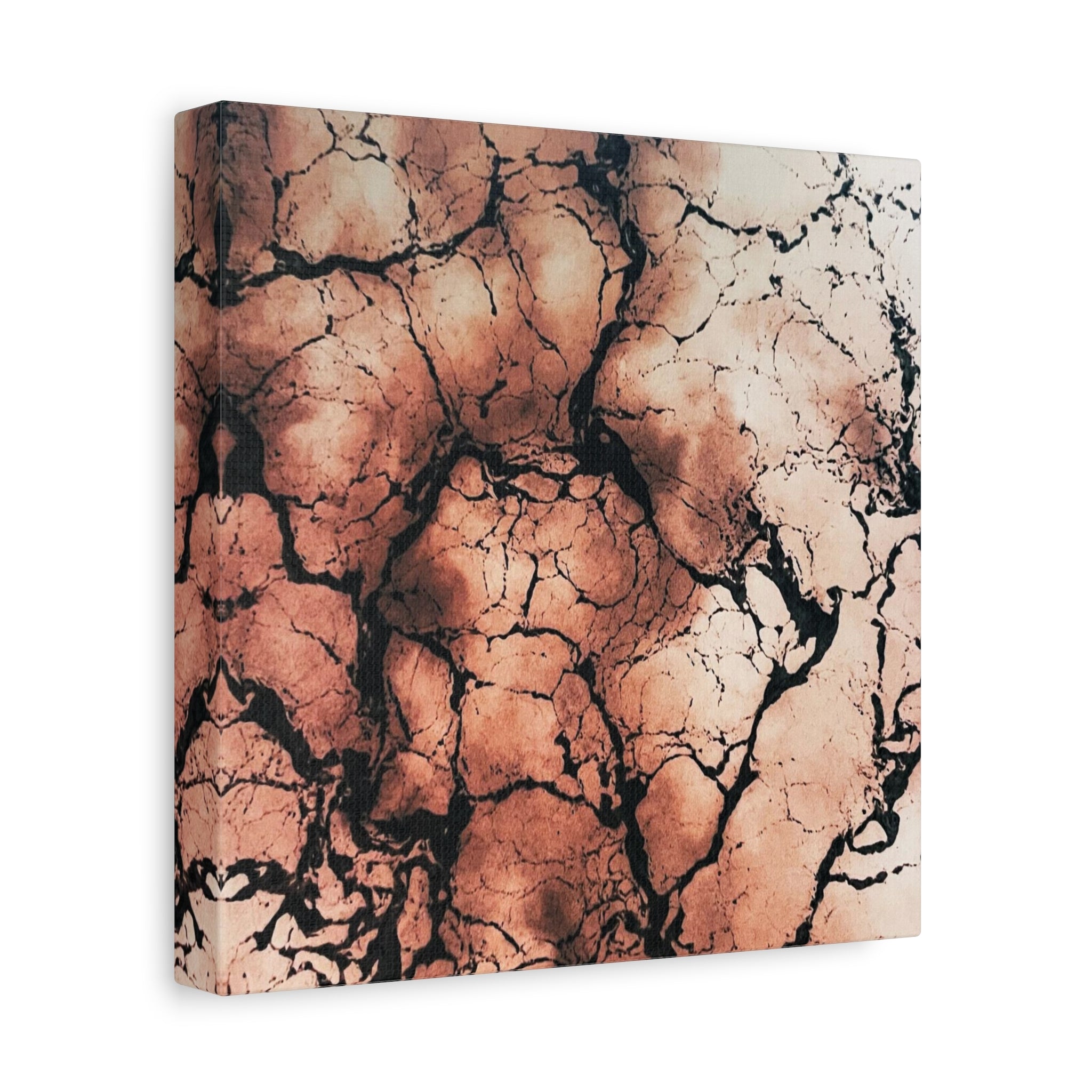 Abstract Copper Marble Canvas