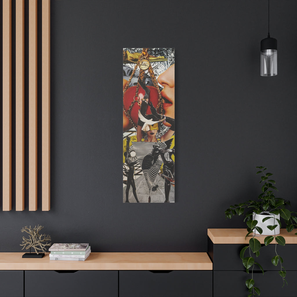 Surreal Fashion Collage Canvas
