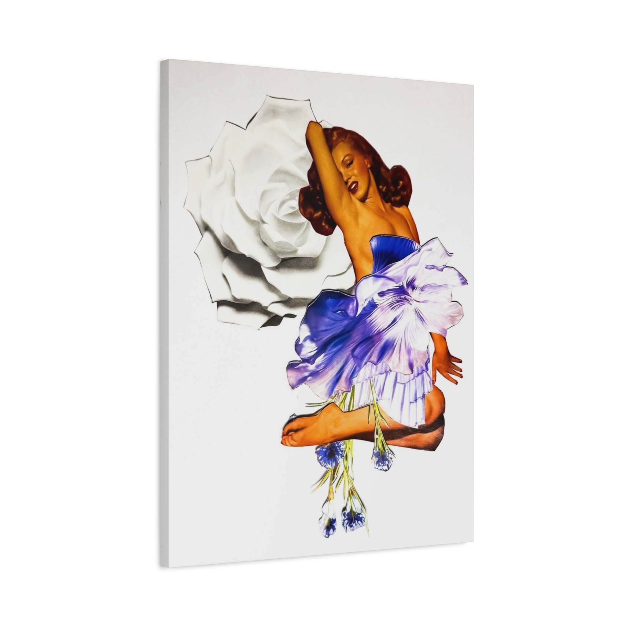 Vintage Pin-Up Ballerina Canvas Art — Matte Stretched 1.25"