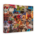 Hardcore Collage Matte Canvas Print — Vibrant Pop Art Wall Décor