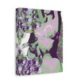 Abstract Surreal Canvas Art — Green & Purple Female Silhouette