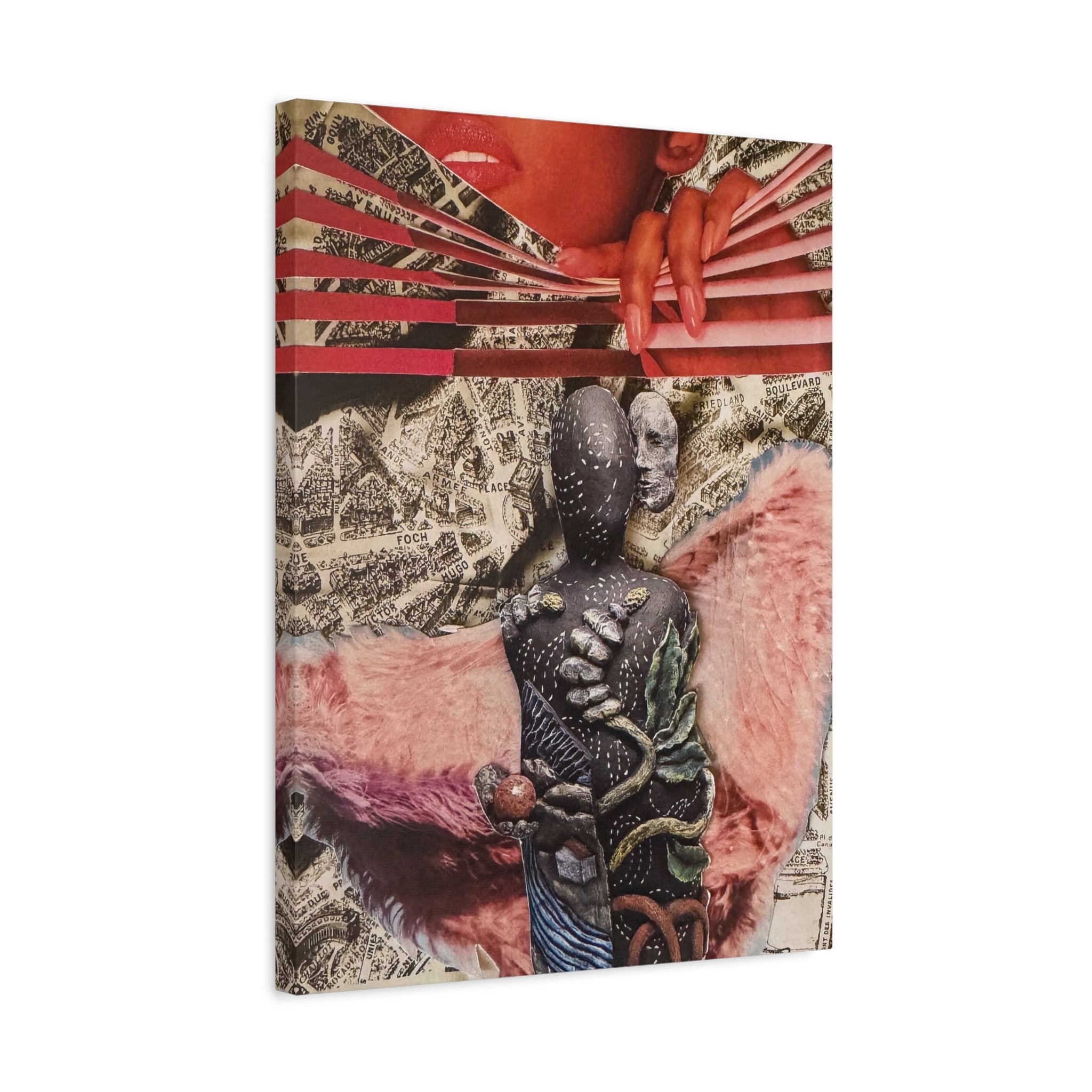 Surreal Collage Matte Canvas Art – Stretched 1.25"