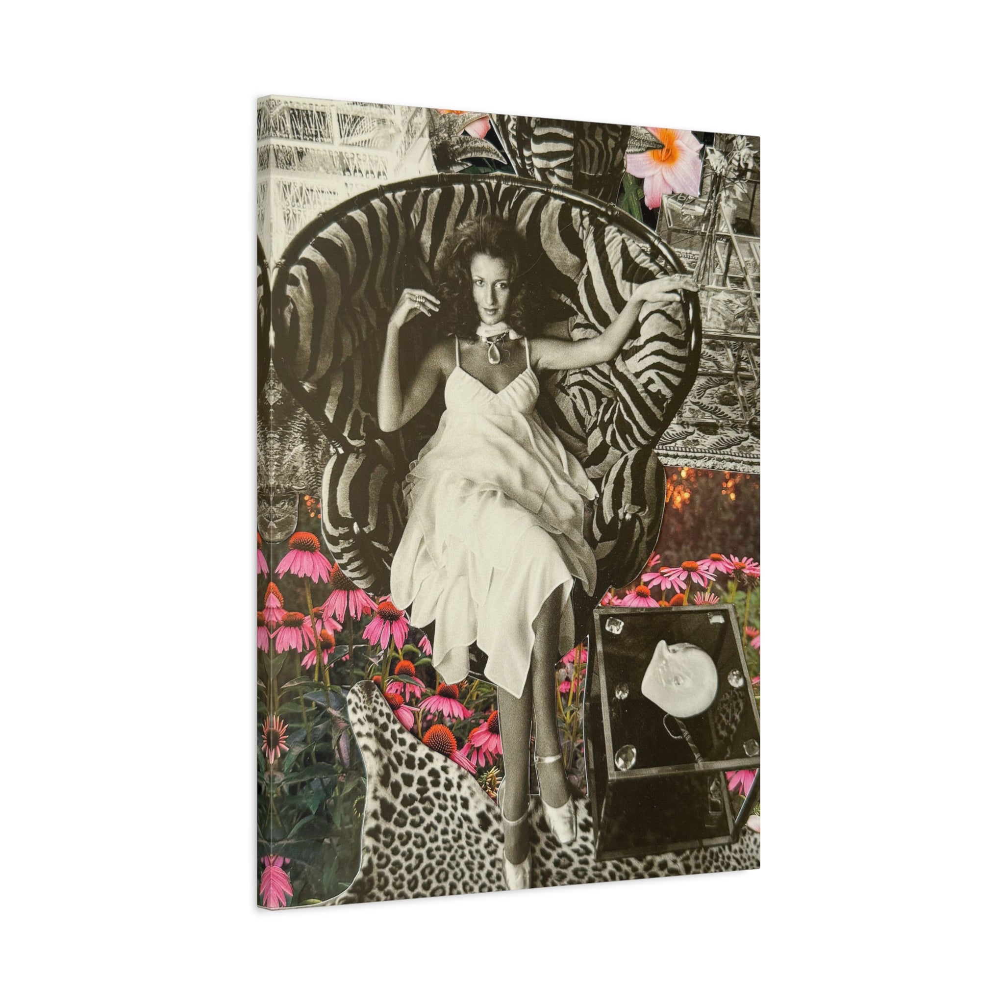 Vintage Glam Portrait Canvas