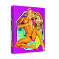 Nude Pop Art Canvas Print – Retro Pinup Stretched Wall Art
