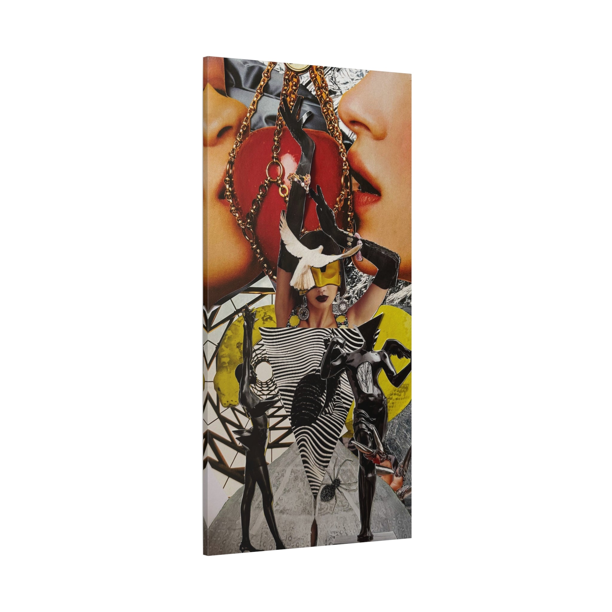 Surreal Fashion Collage Canvas