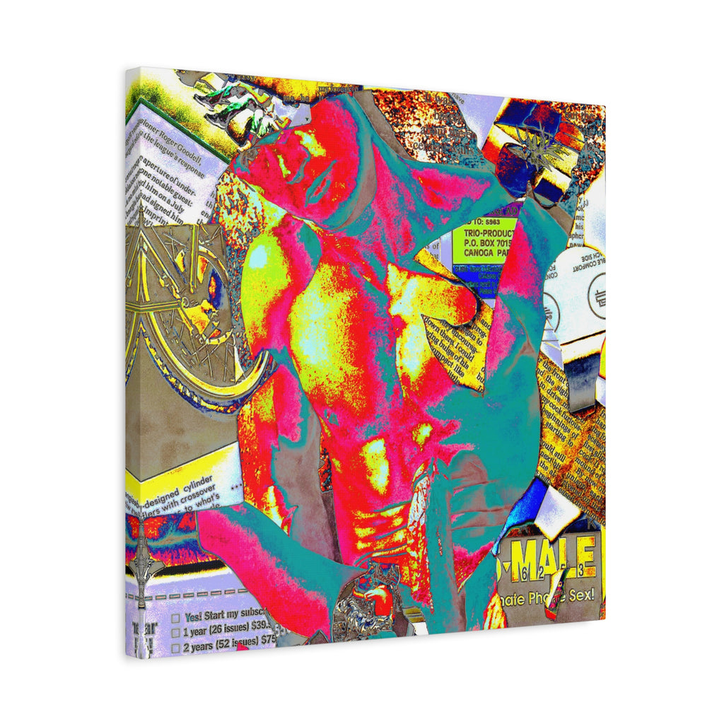 Vibrant Pop Art Gay Canvas — Matte Stretched Wall Art