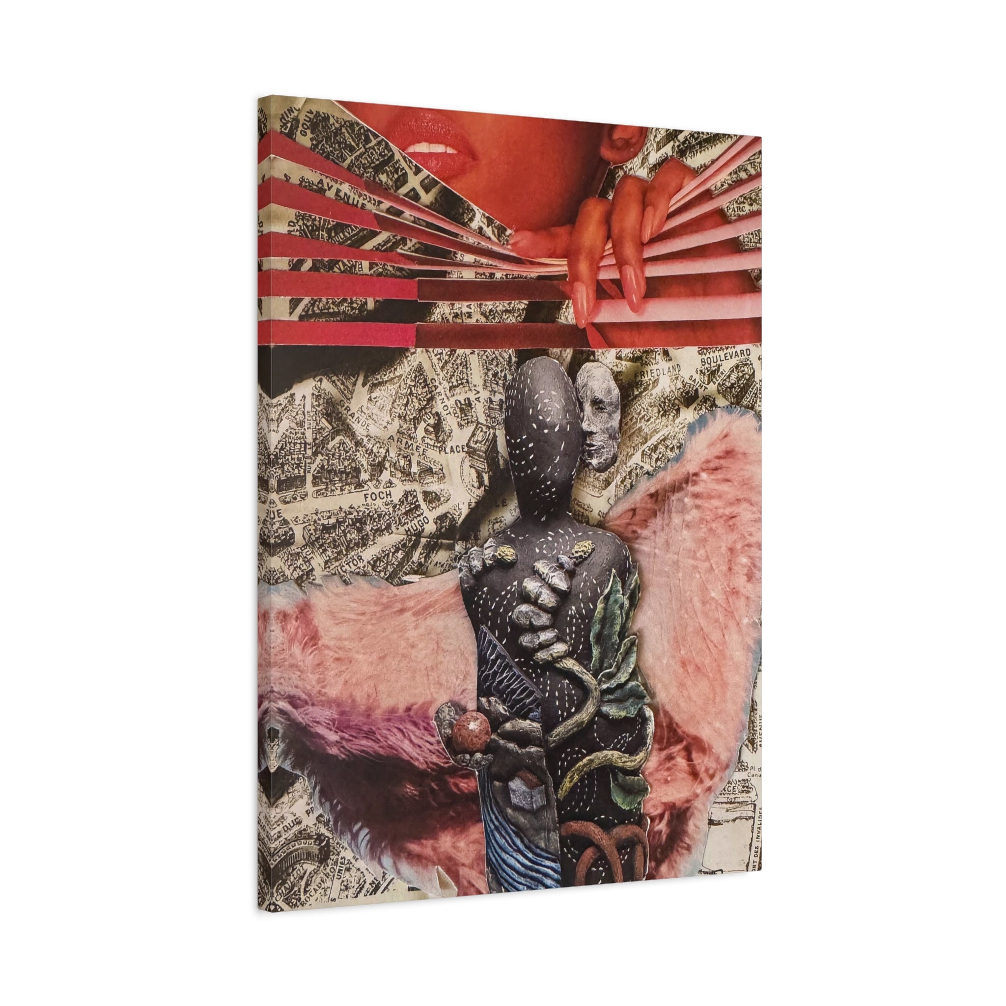Surreal Collage Matte Canvas Art – Stretched 1.25"