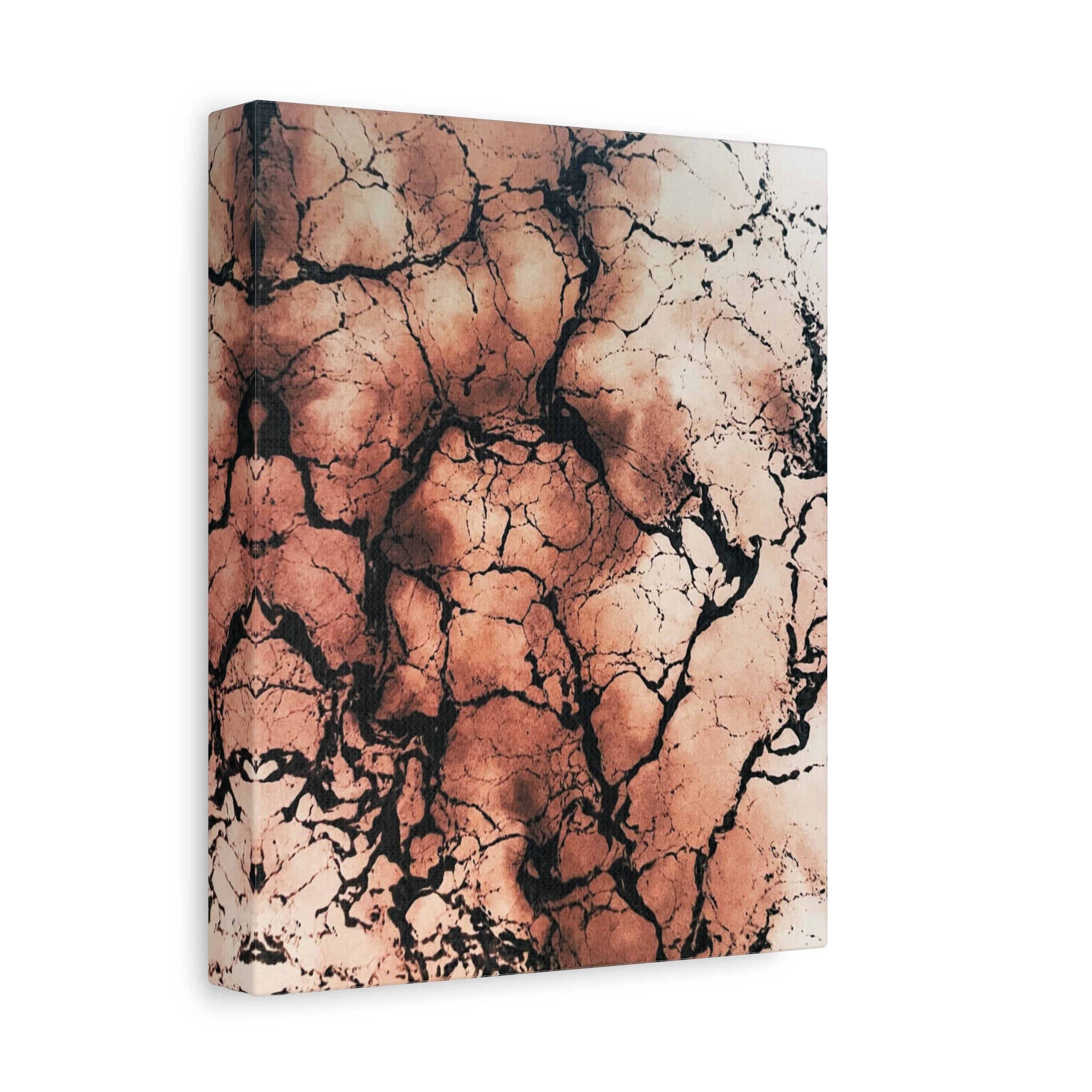 Abstract Copper Marble Canvas