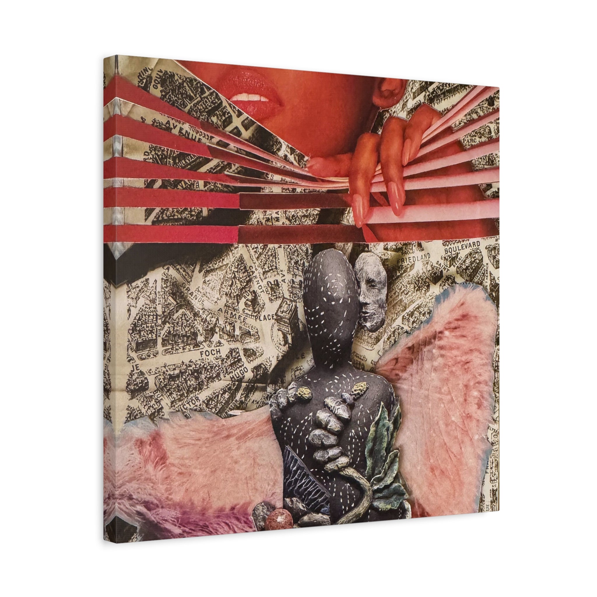 Surreal Collage Matte Canvas Art – Stretched 1.25"