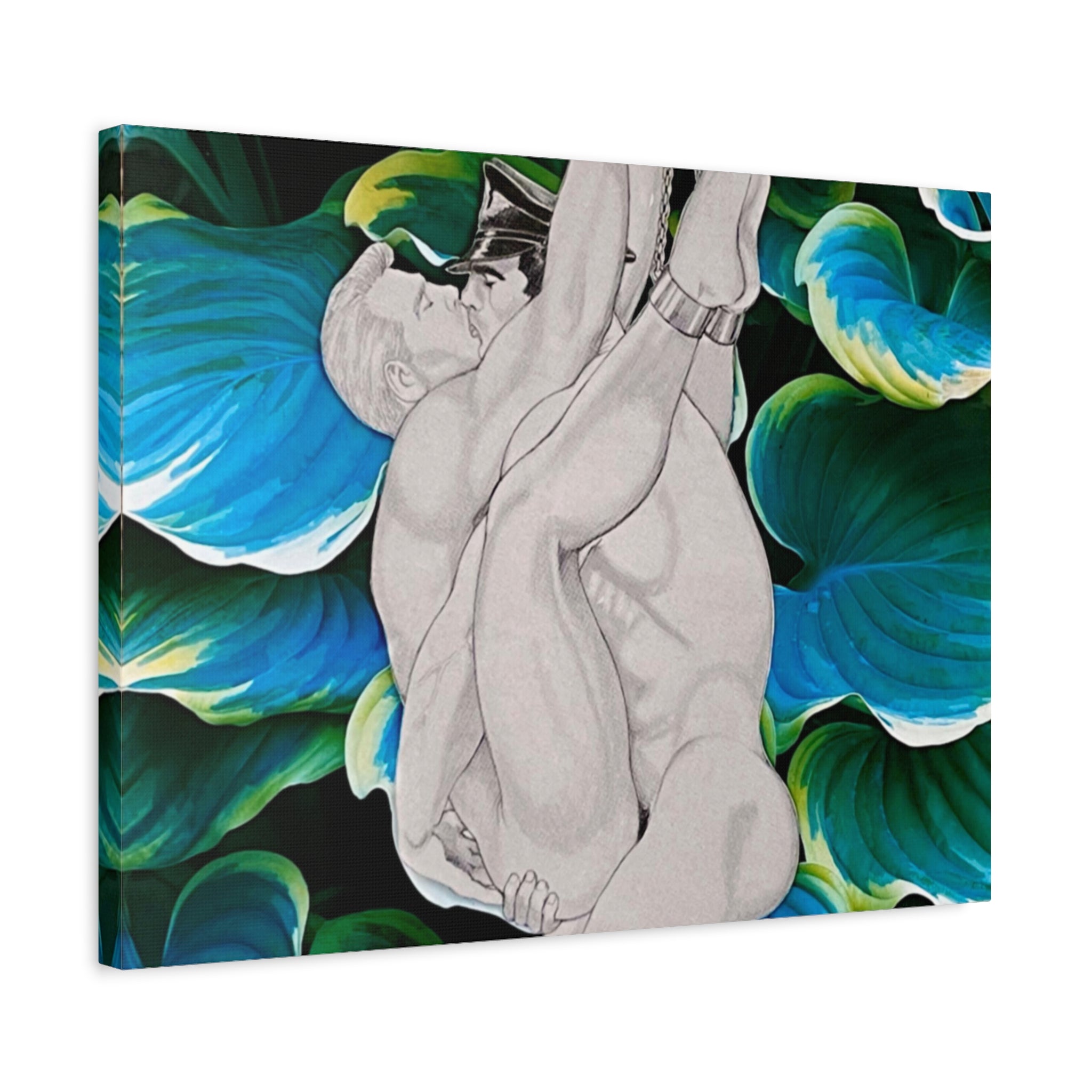 Romantic Kiss Matte Canvas Wall Art