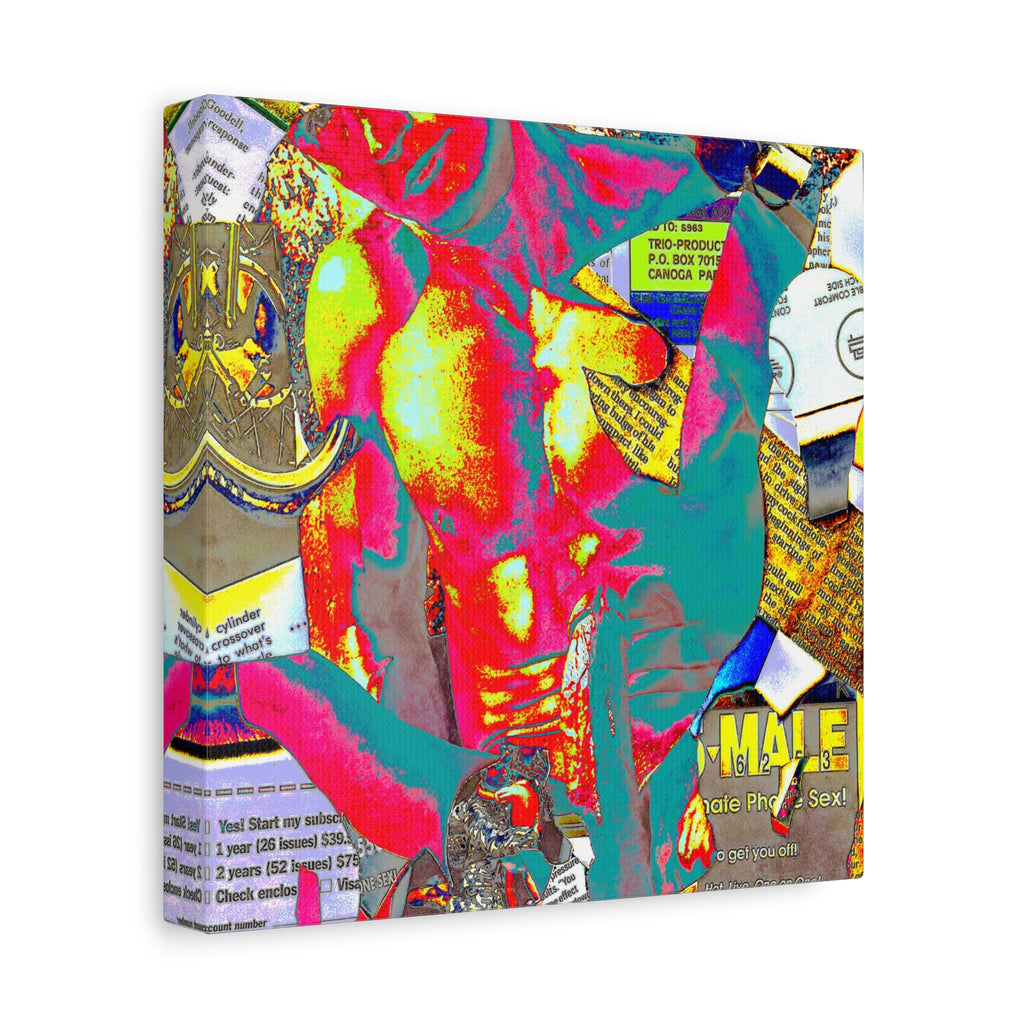 Vibrant Pop Art Gay Canvas — Matte Stretched Wall Art