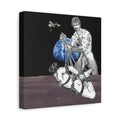 Erotic Bondage Space Art Canvas — Vintage Leather BDSM Illustration