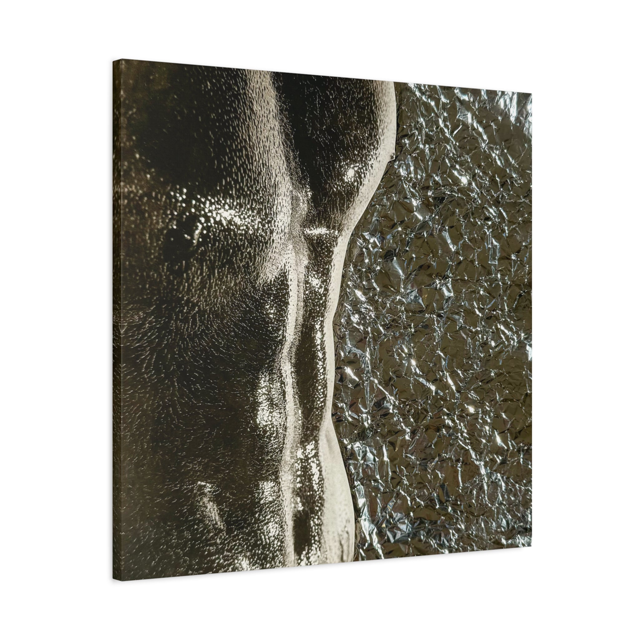 Abstract Metallic Torso Canvas