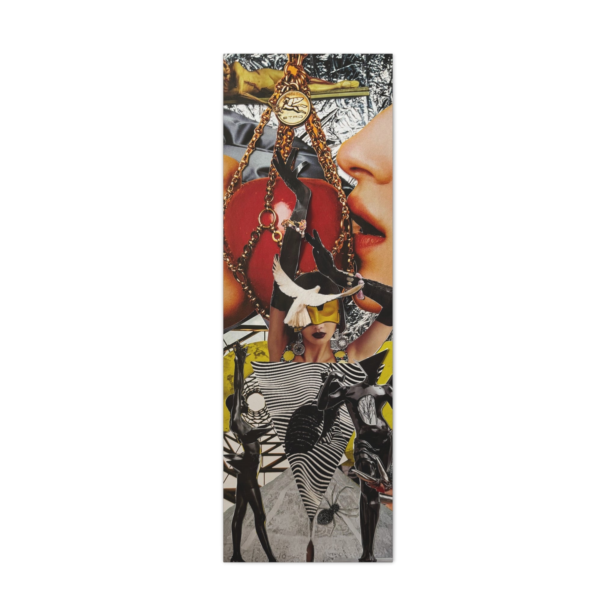 Surreal Fashion Collage Canvas