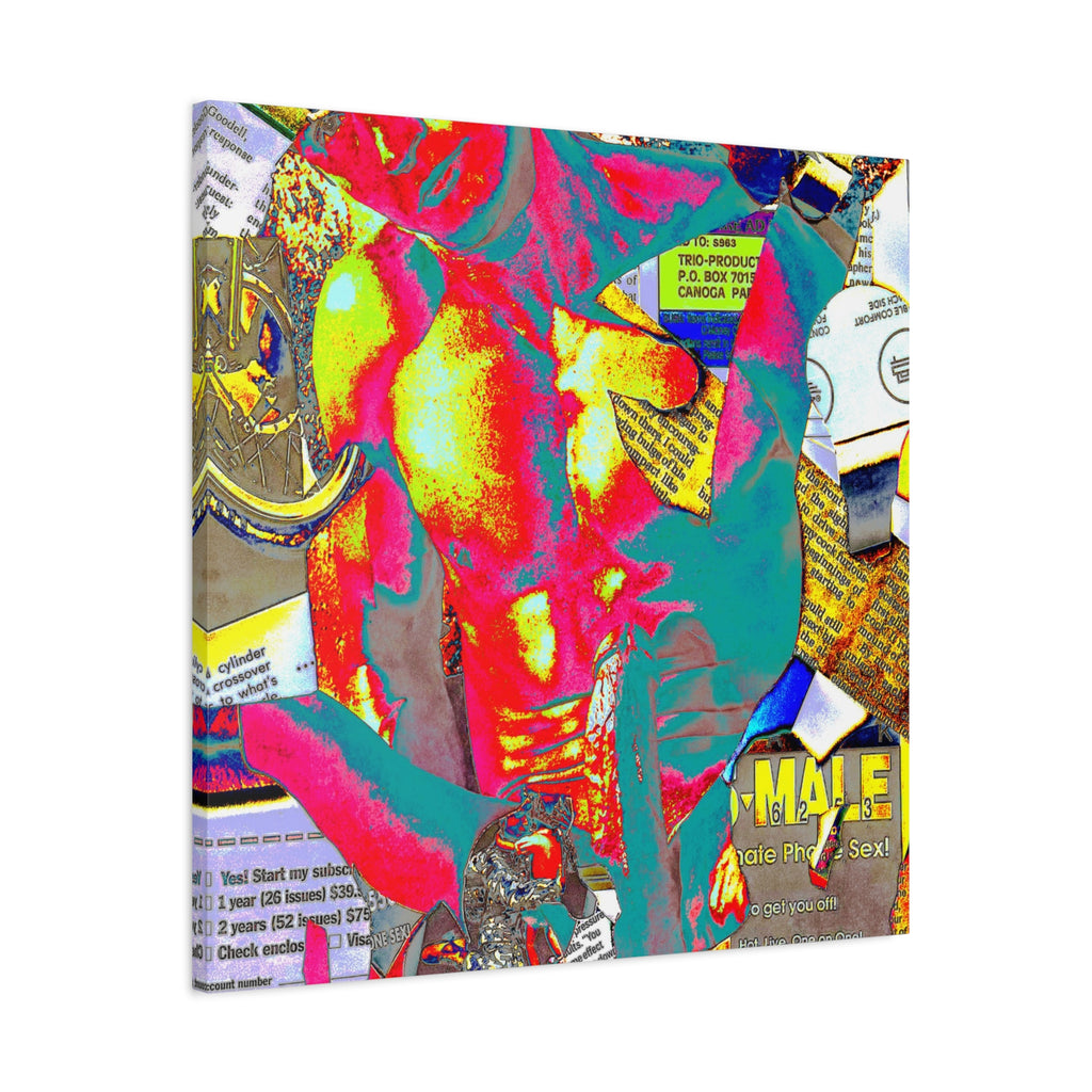 Vibrant Pop Art Gay Canvas — Matte Stretched Wall Art