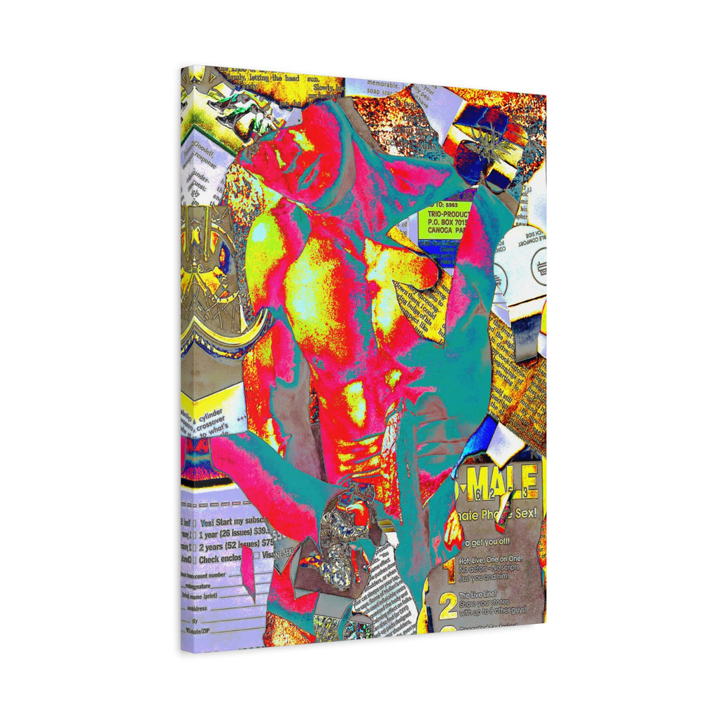 Vibrant Pop Art Gay Canvas — Matte Stretched Wall Art