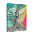 Abstract Gem Cascade Matte Canvas Print