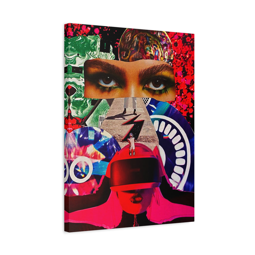 Surreal Pop Collage Matte Canvas