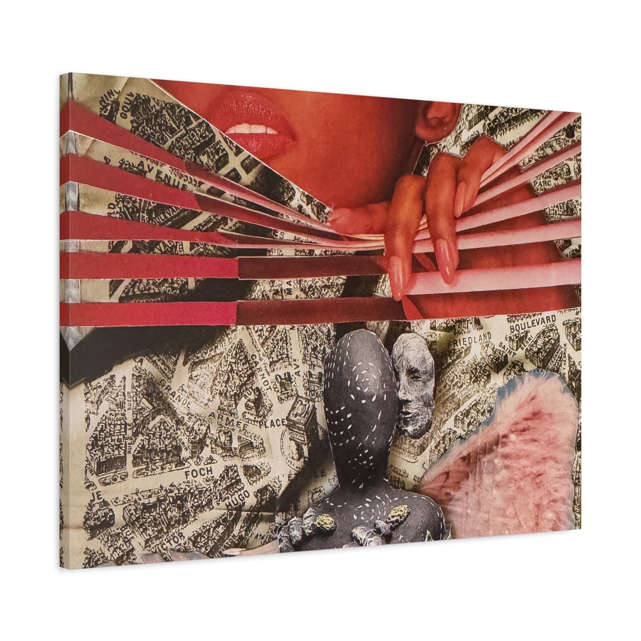 Surreal Collage Matte Canvas Art – Stretched 1.25"
