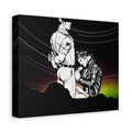 Matte Stretched Canvas - Vintage Leather Embrace Art