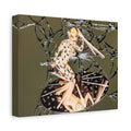 Surreal Pin-Up Reflection Canvas