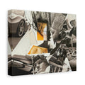 Vintage Collage Art Canvas — Surreal Retro Photo Montage