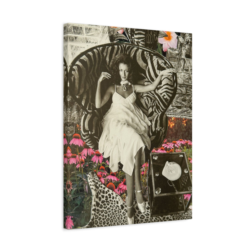 Vintage Glam Portrait Canvas