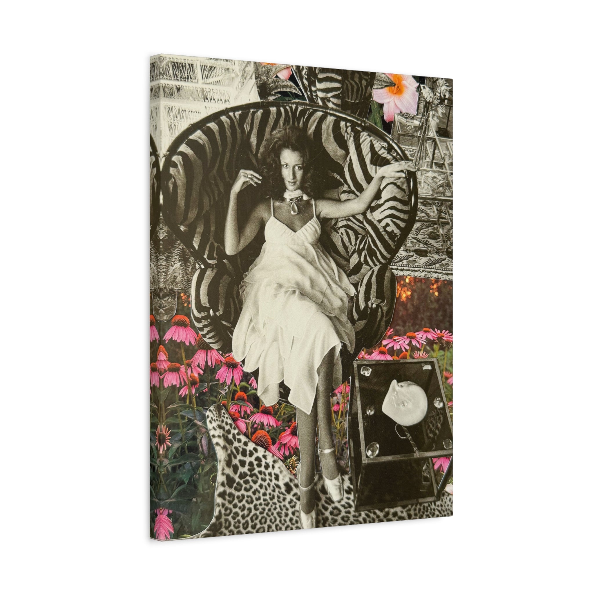 Vintage Glam Portrait Canvas