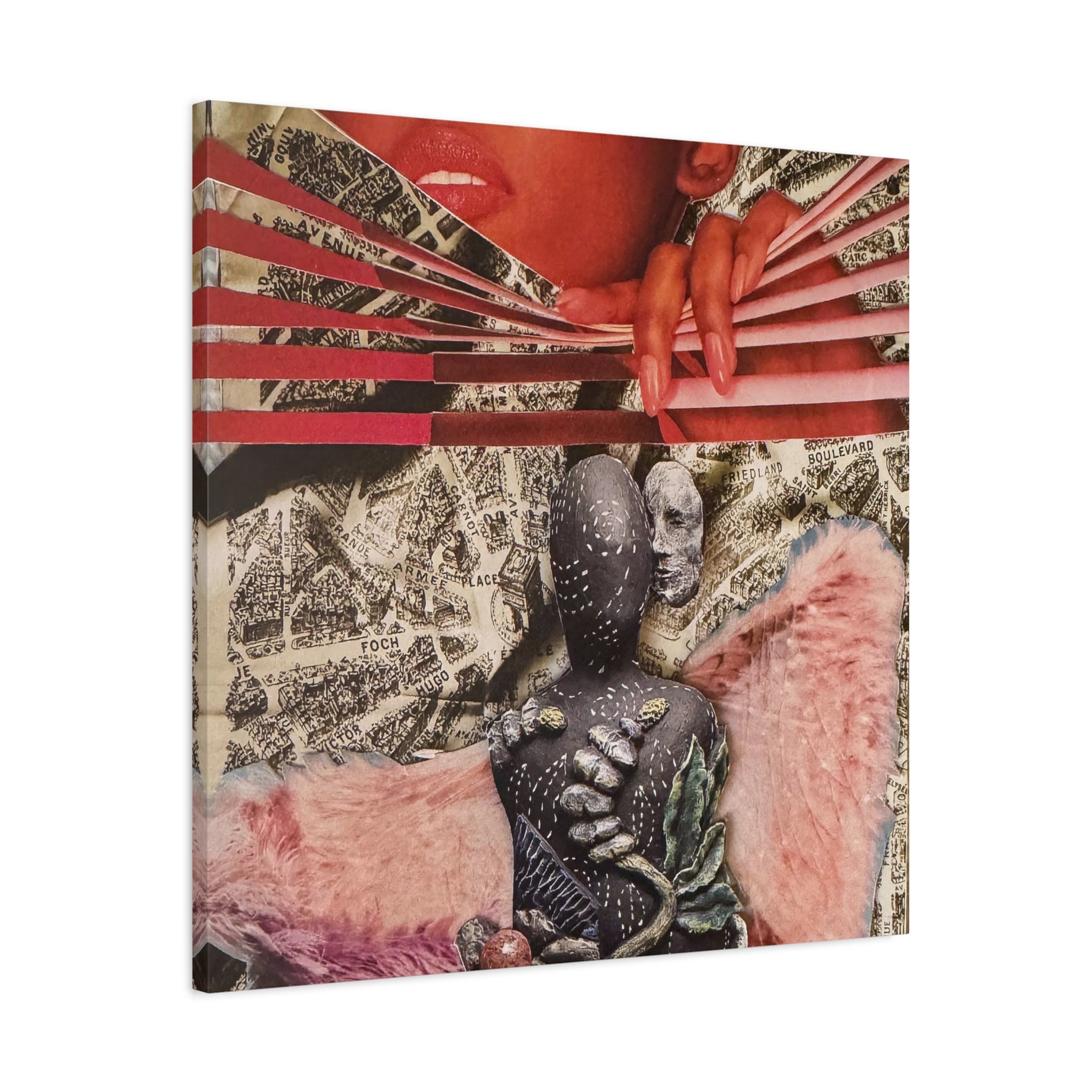Surreal Collage Matte Canvas Art – Stretched 1.25"