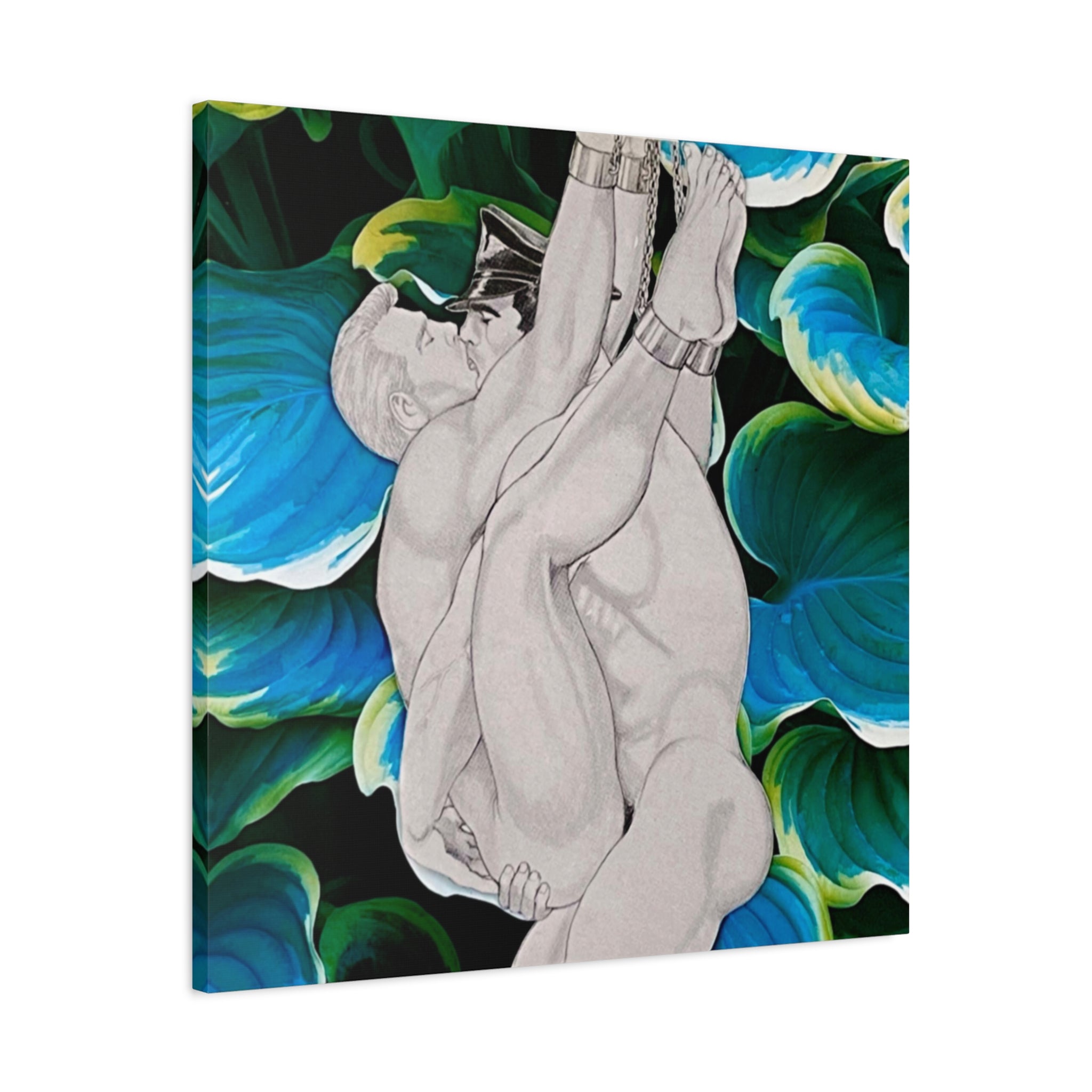 Romantic Kiss Matte Canvas Wall Art