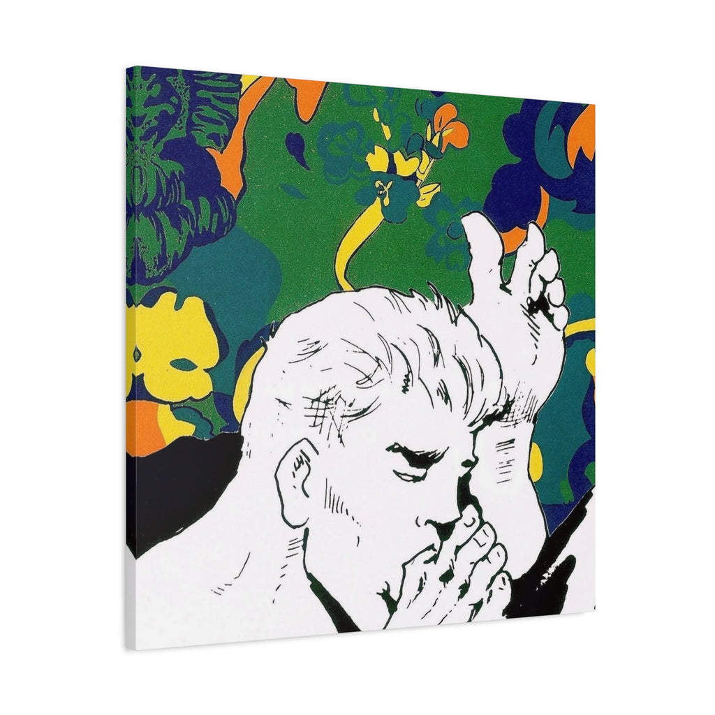 Pop Art Canvas Print — Romantic Comic Illustration on Matte Stretched Canvas