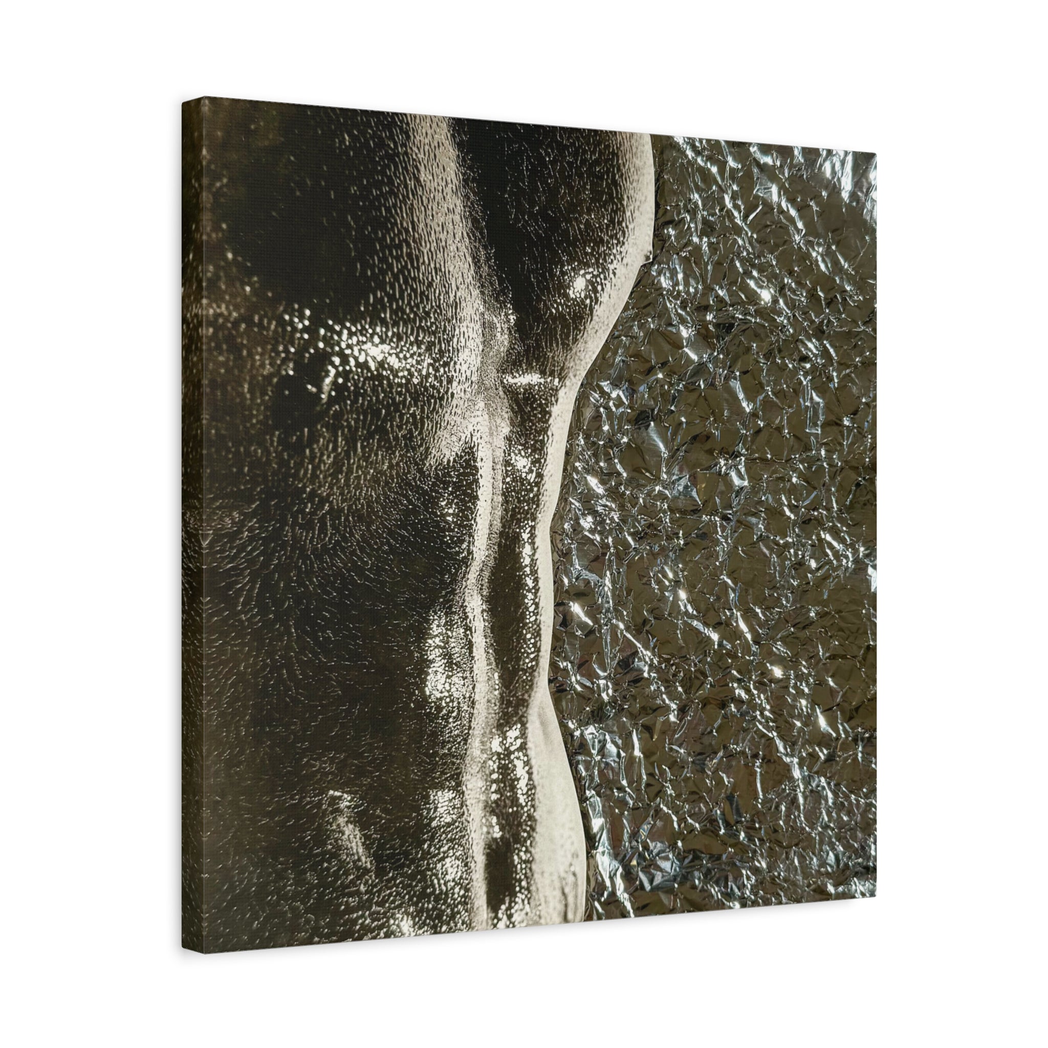 Abstract Metallic Torso Canvas