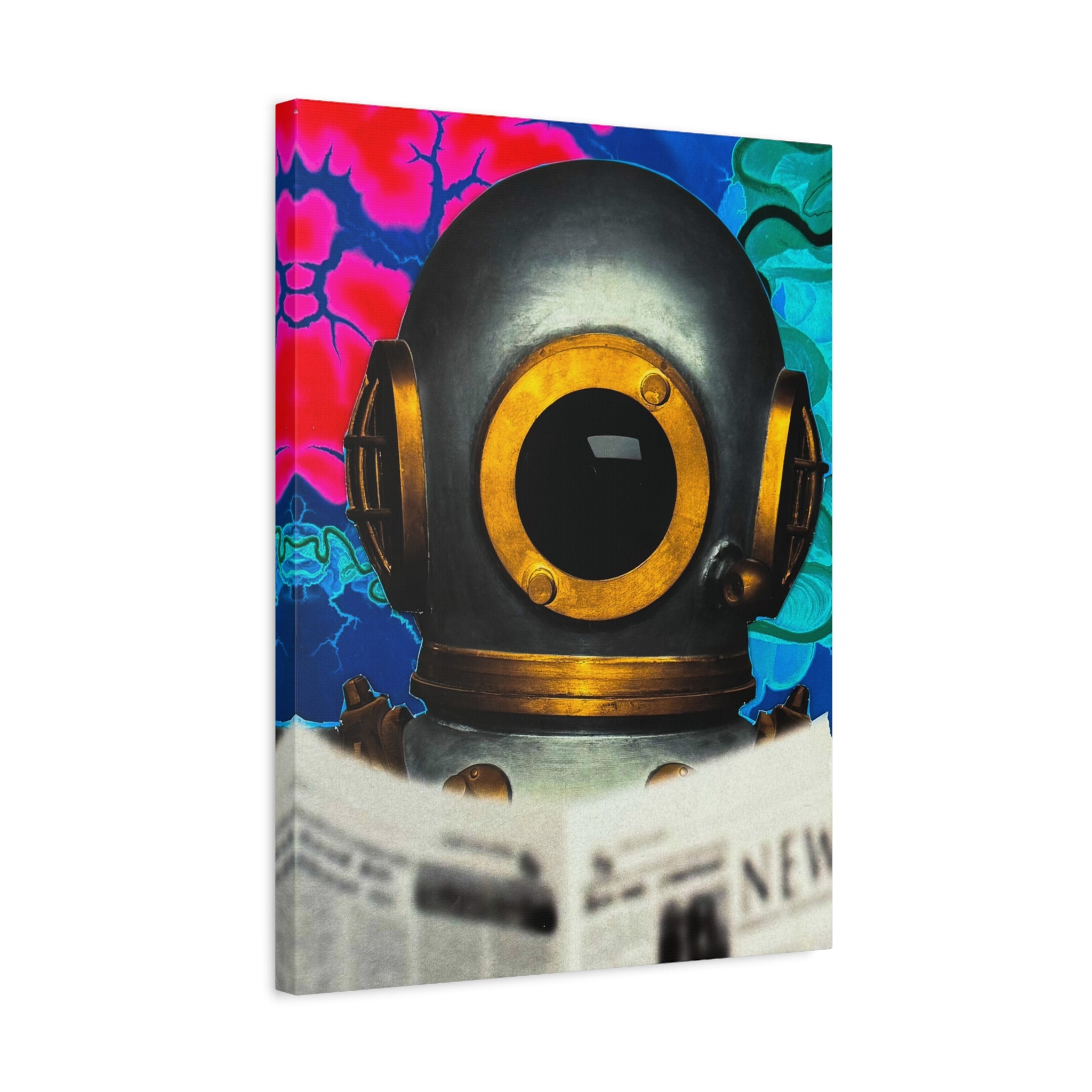 Copy of Classical Statue Collage Canvas - Vibrant Pop Art Wall Decor