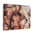 Abstract Copper Marble Canvas