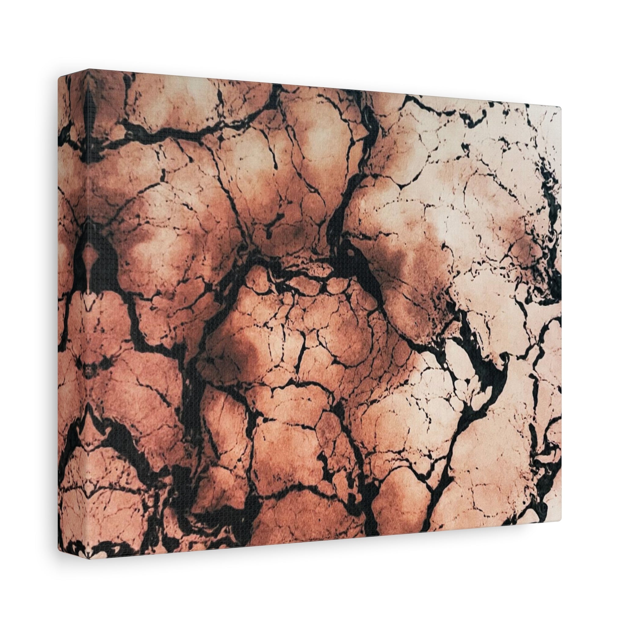 Abstract Copper Marble Canvas
