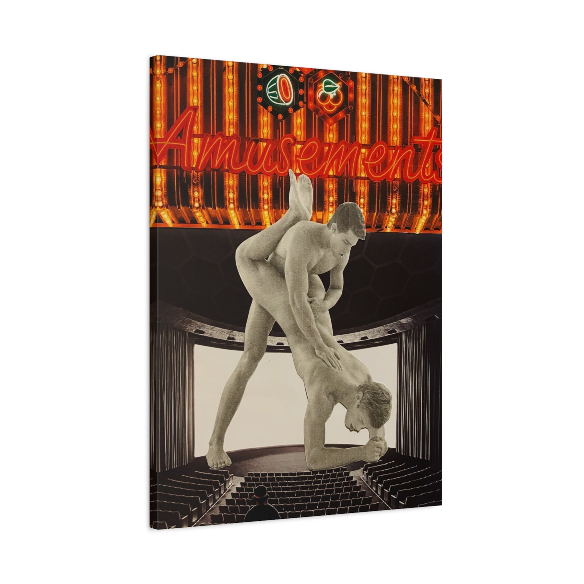 Amusement Vintage Wrestling Matte Canvas