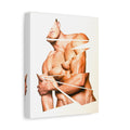 Abstract Sliced Male Torso Matte Canvas Wall Art — Stretched 1.25"