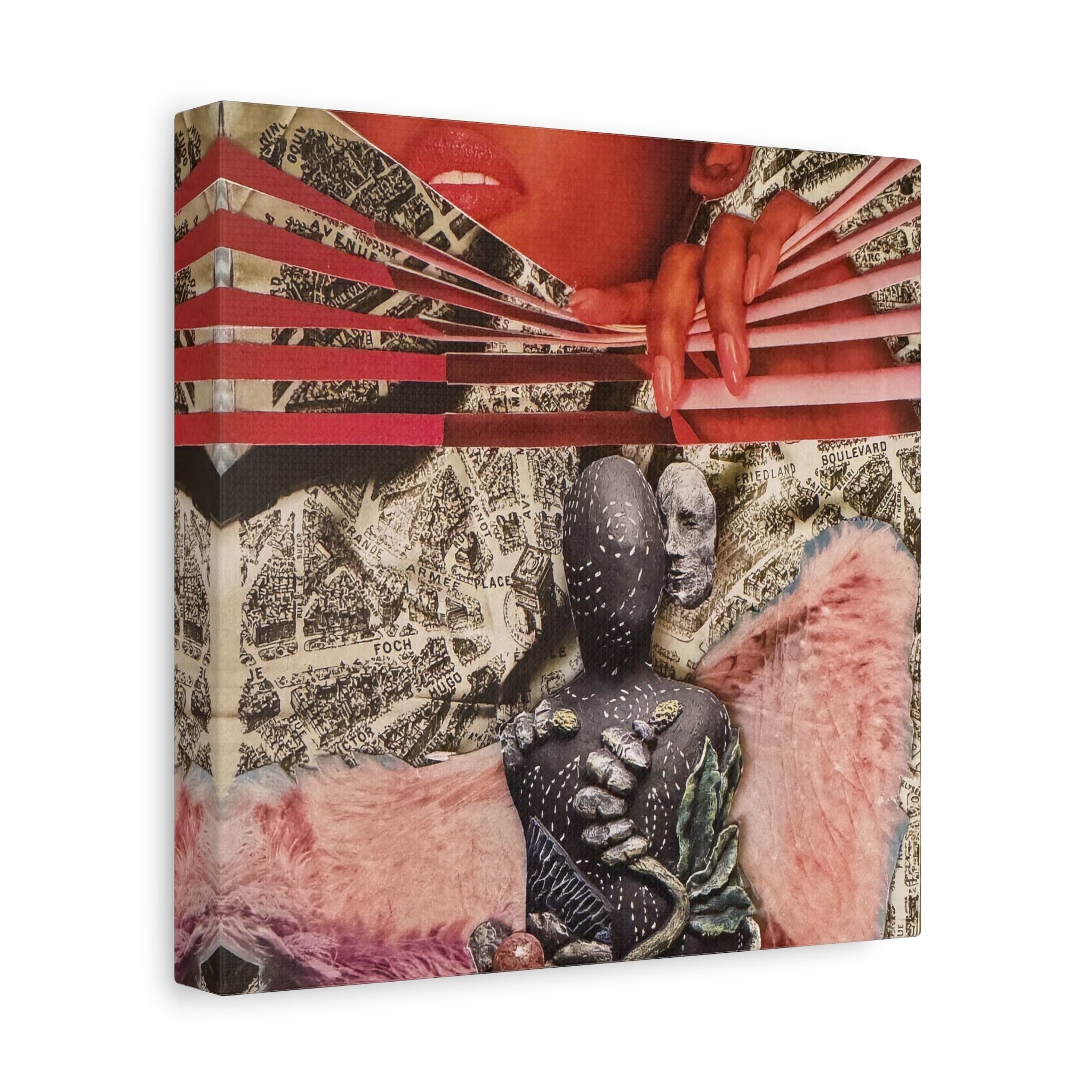 Surreal Collage Matte Canvas Art – Stretched 1.25"