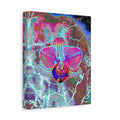Neon Orchid Matte Canvas Wall Art – Vibrant Abstract Floral Print, Stretched 1.25"