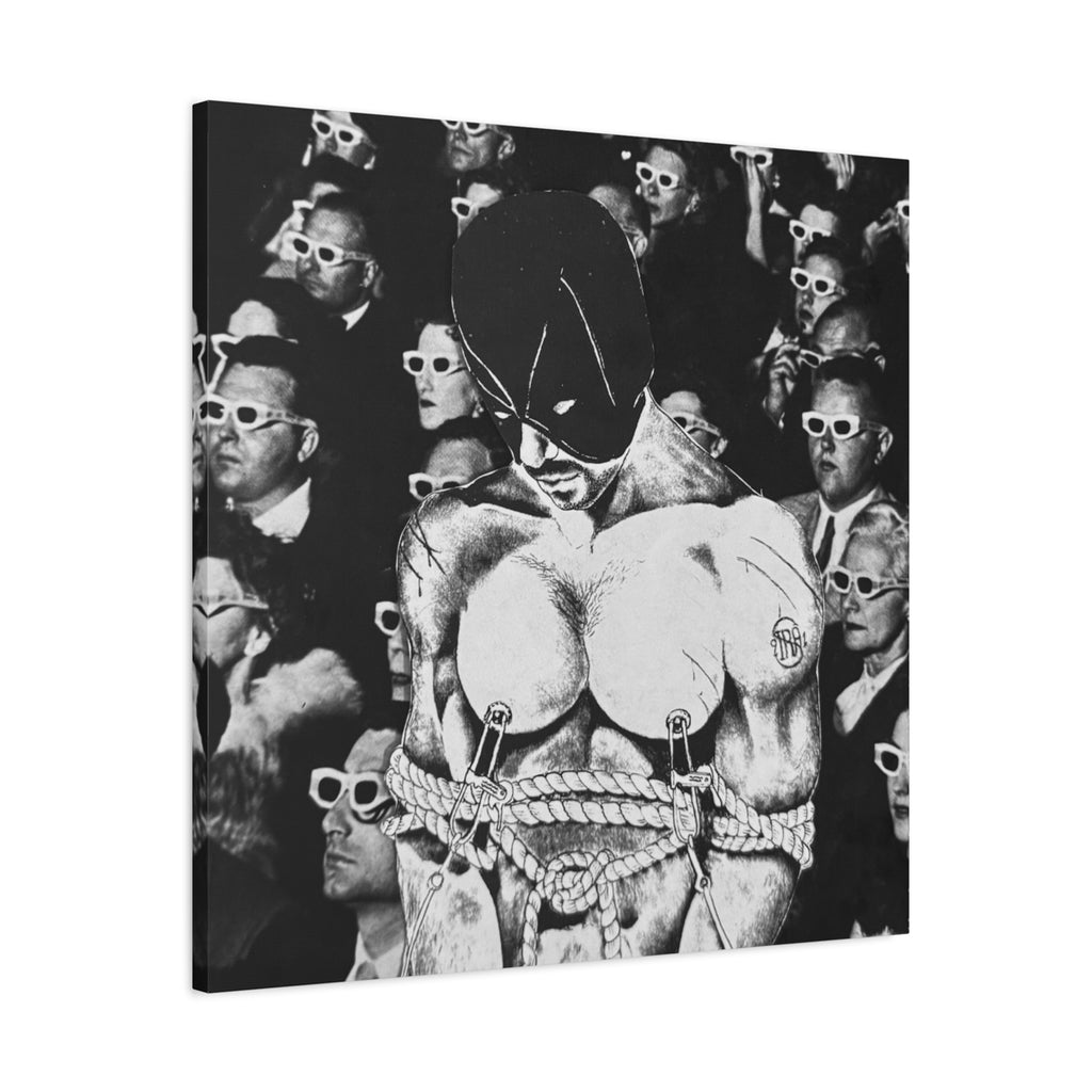 Bound Femme Noir — Erotic Surreal Canvas Art