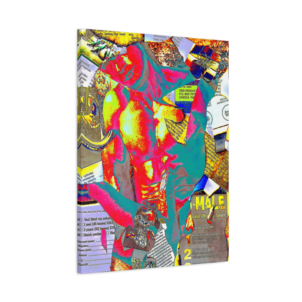 Vibrant Pop Art Gay Canvas — Matte Stretched Wall Art