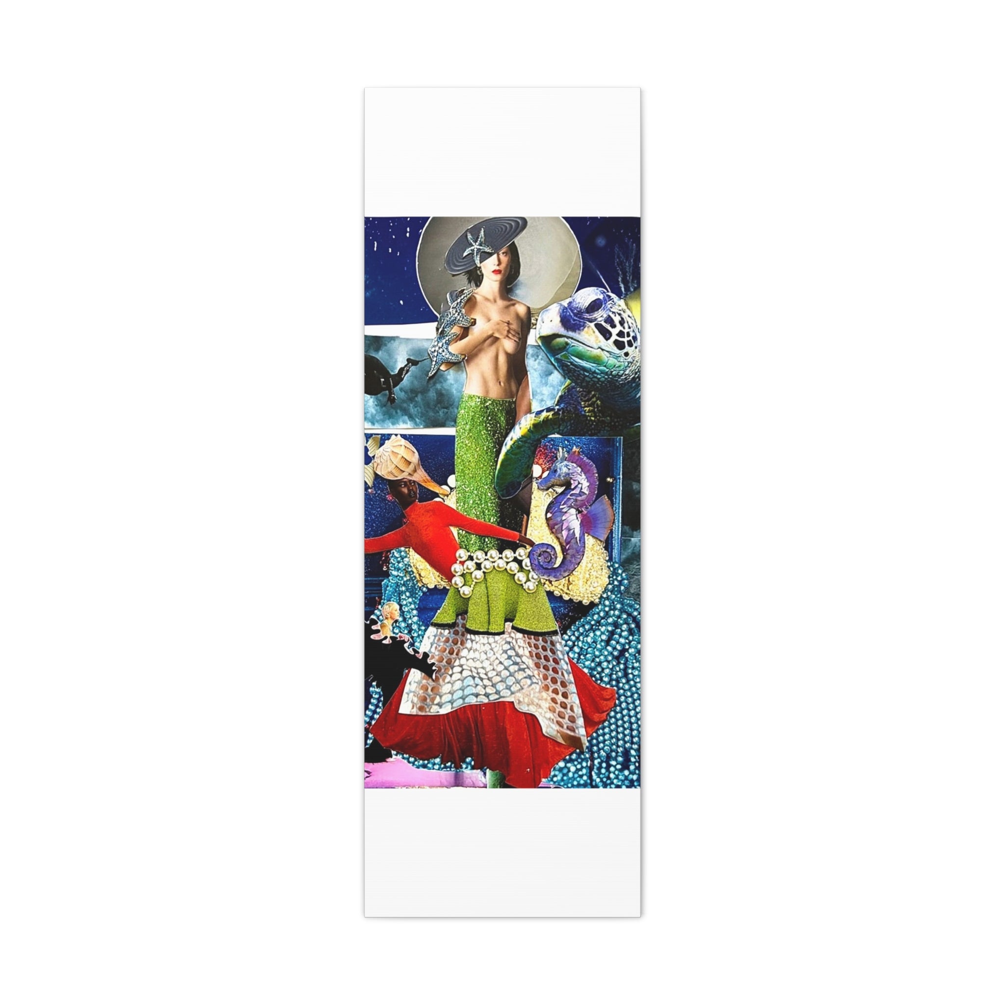 Mermaid Collage Matte Canvas Wall Art — Stretched 1.25"