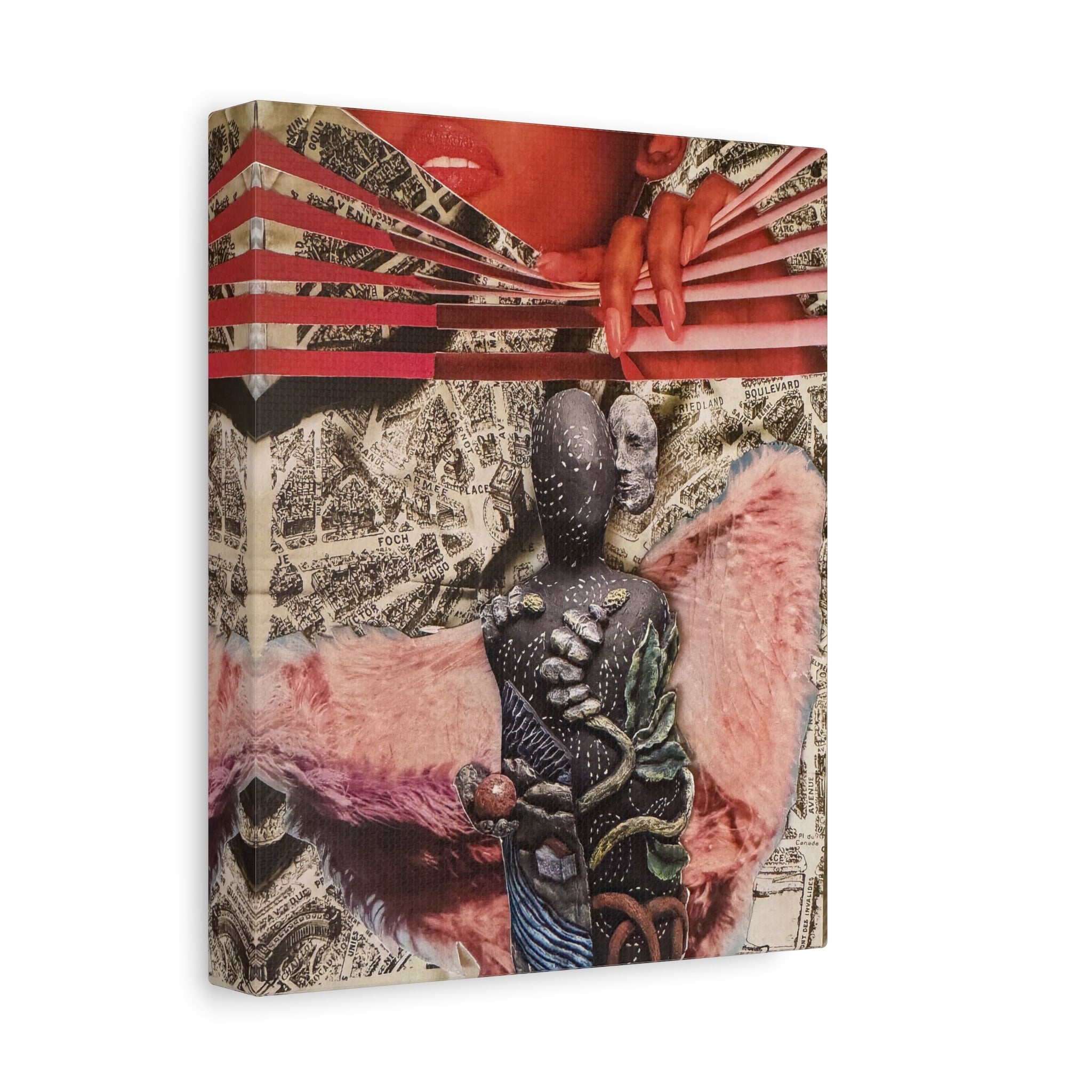 Surreal Collage Matte Canvas Art – Stretched 1.25"