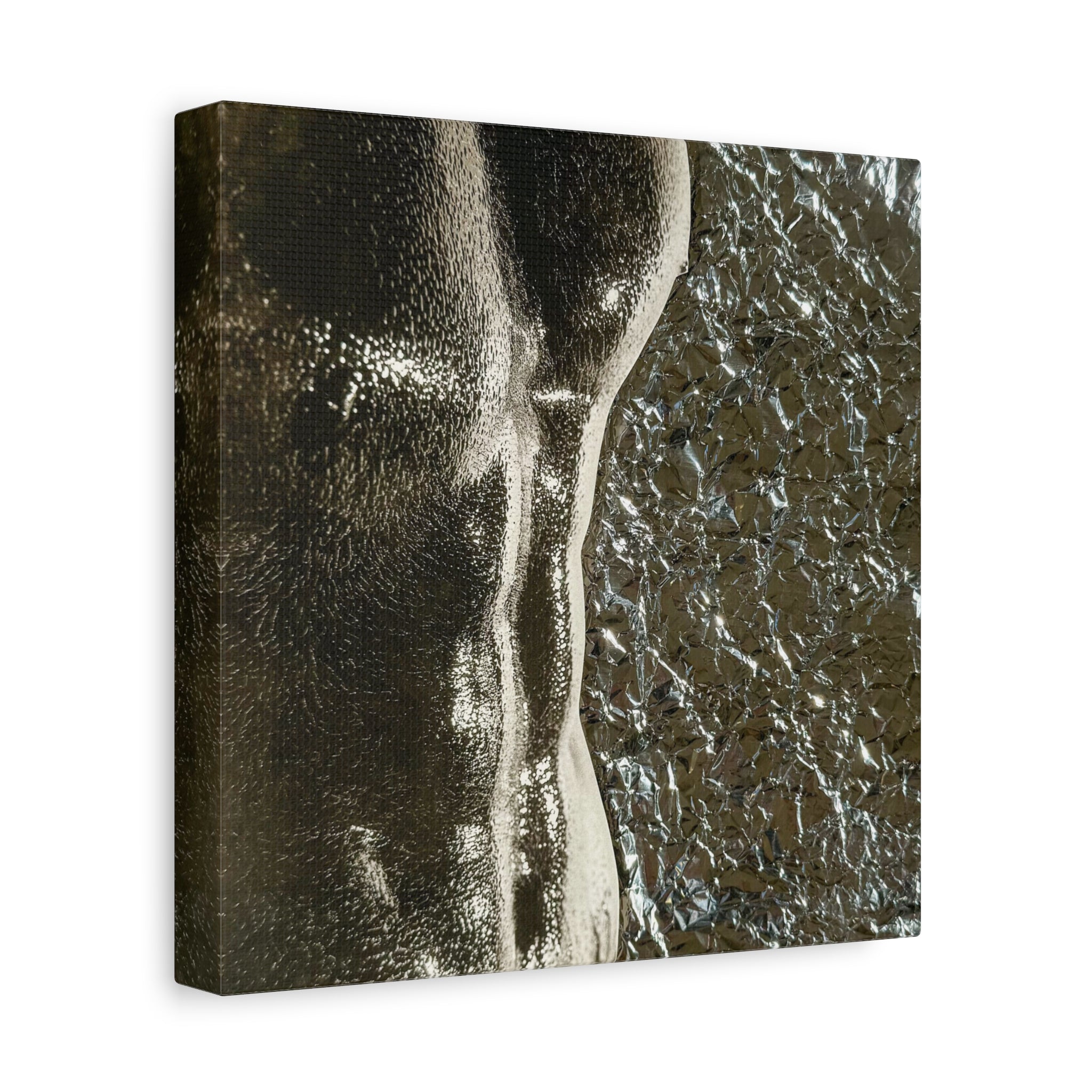 Abstract Metallic Torso Canvas