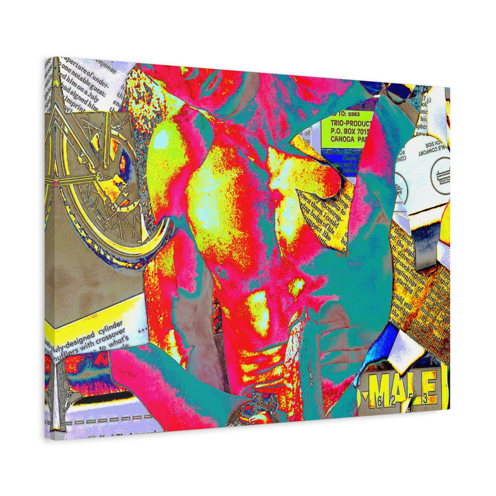 Vibrant Pop Art Gay Canvas — Matte Stretched Wall Art