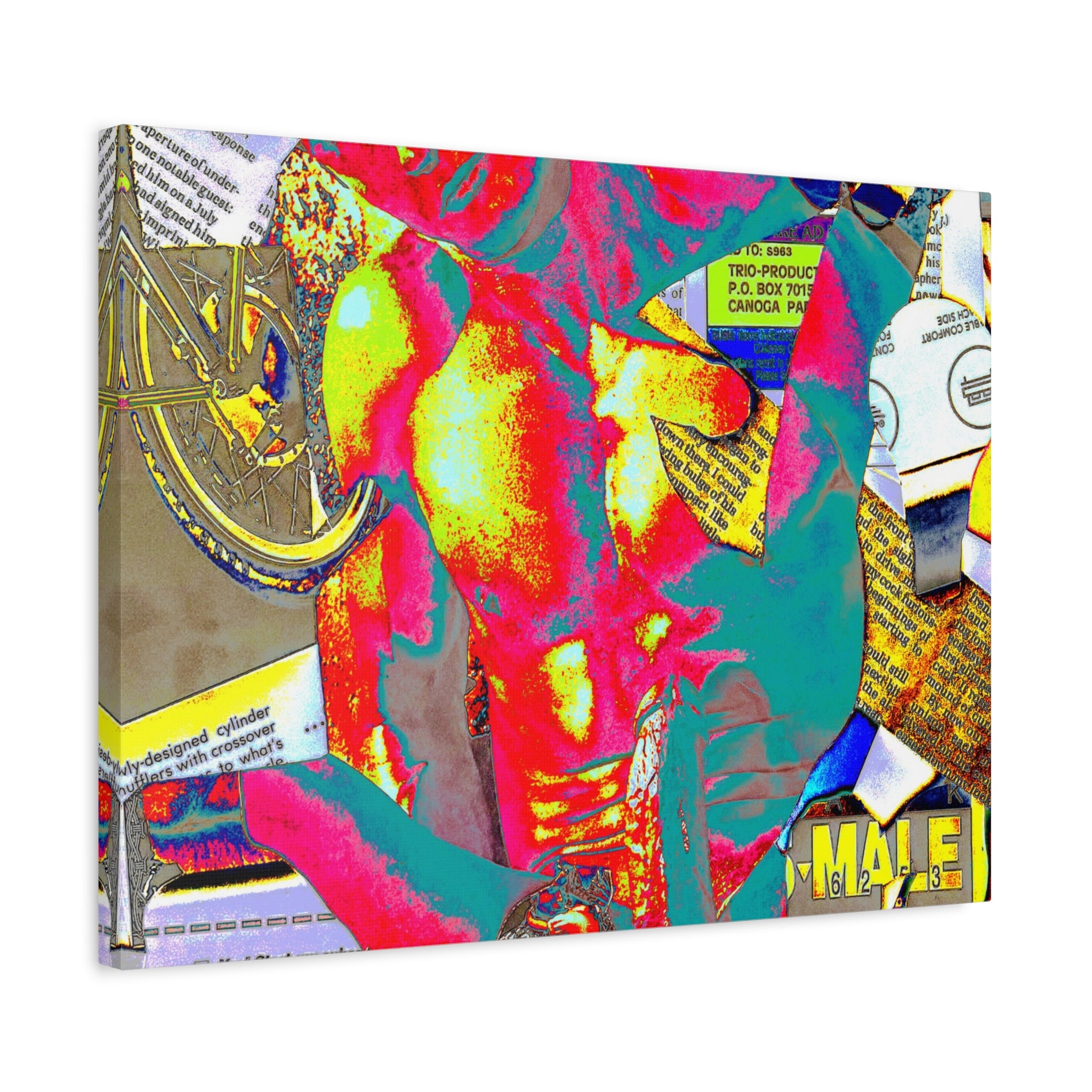 Vibrant Pop Art Gay Canvas — Matte Stretched Wall Art