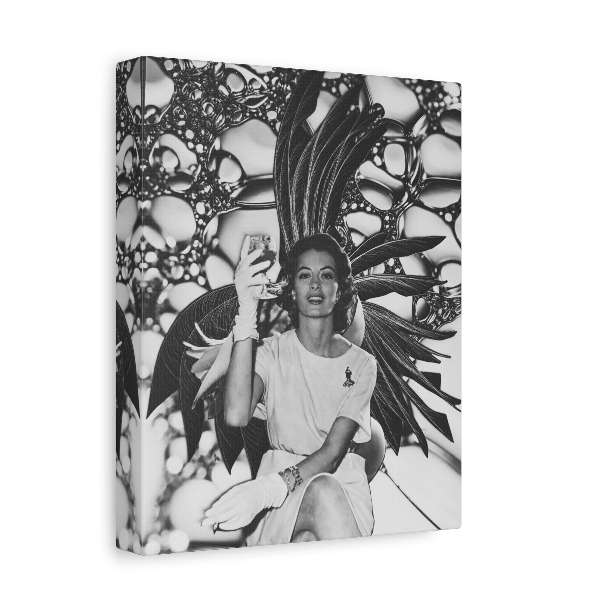 Vintage Glam Portrait Canvas