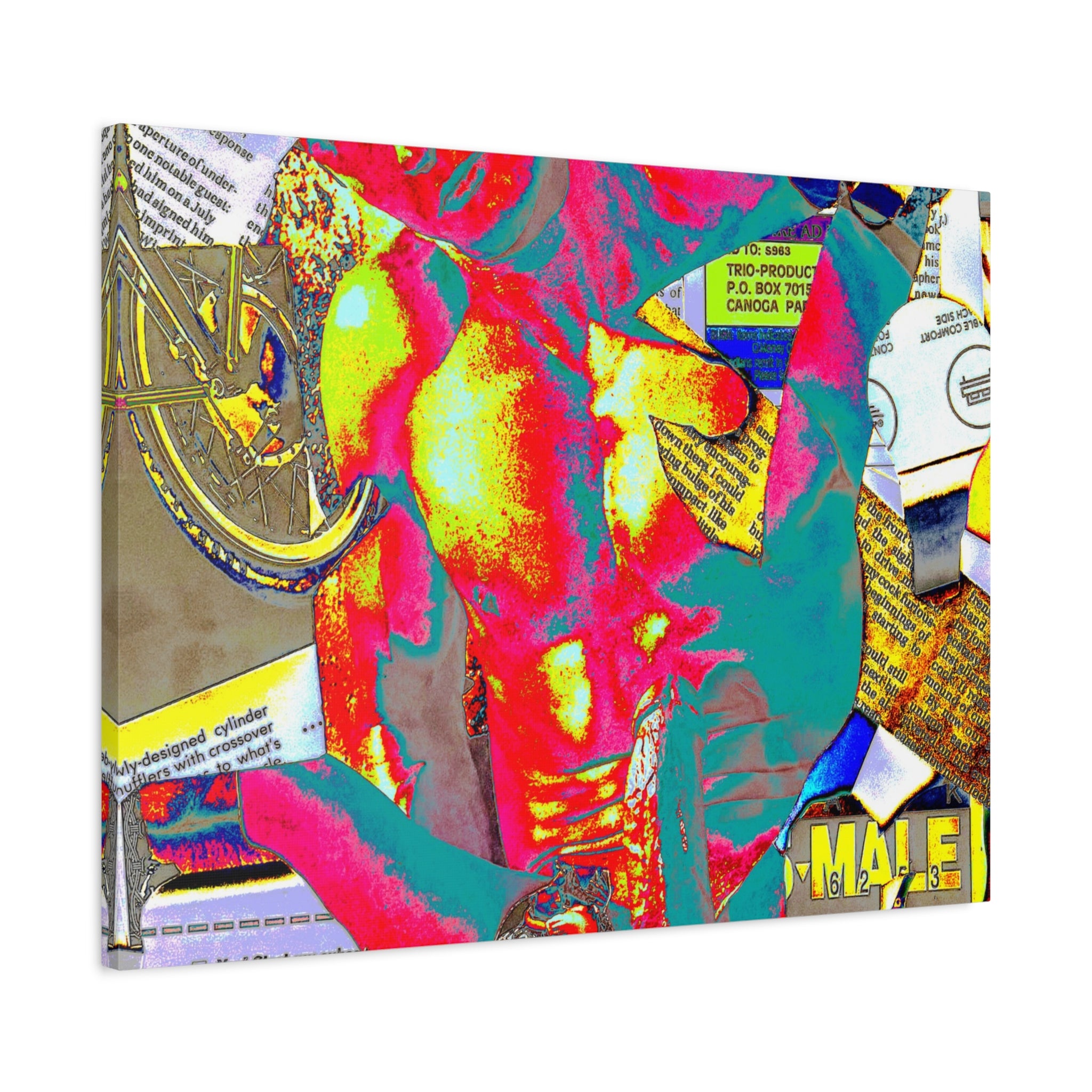 Vibrant Pop Art Gay Canvas — Matte Stretched Wall Art